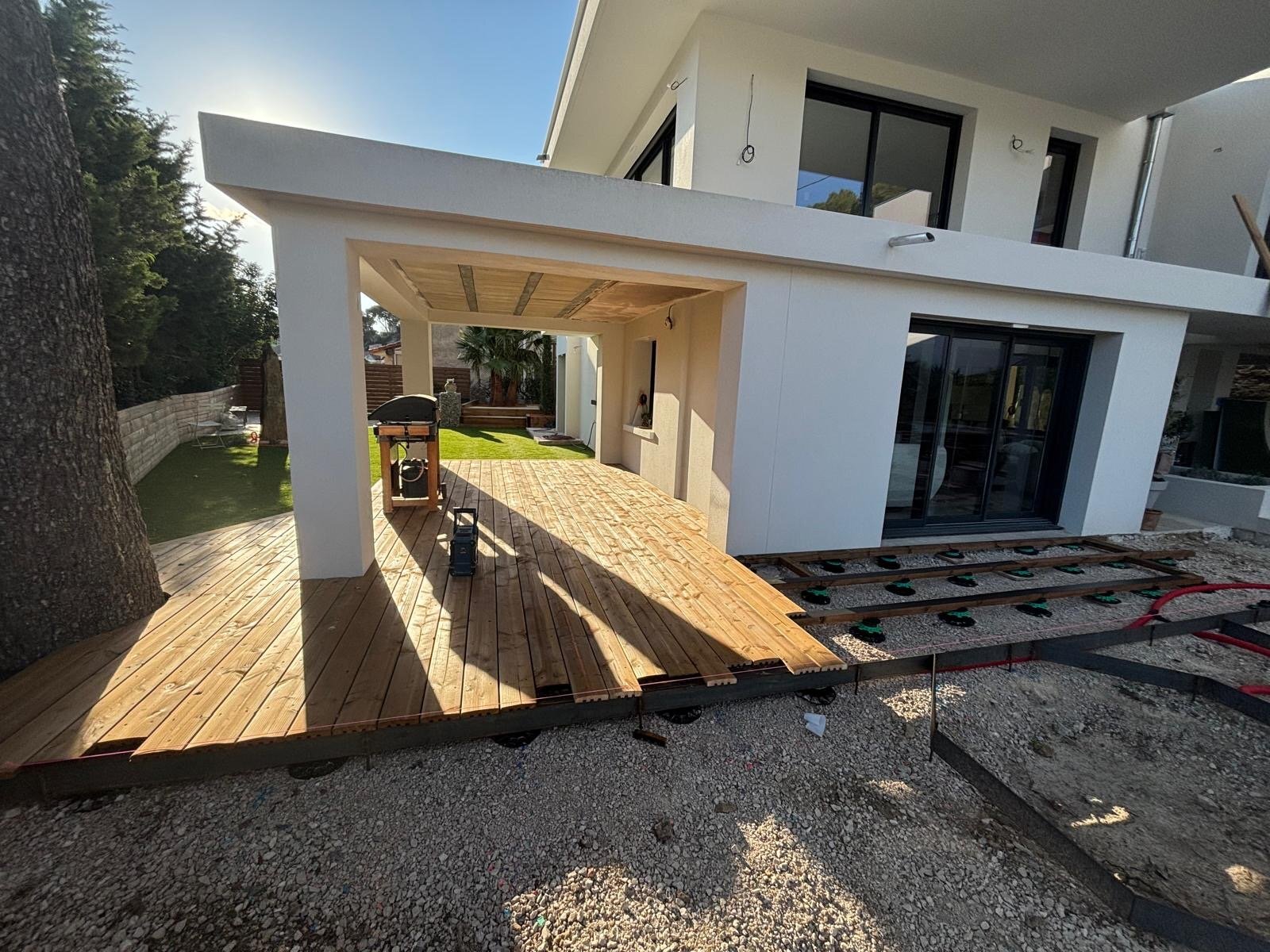 terrasse bois sur mesure filea paysages